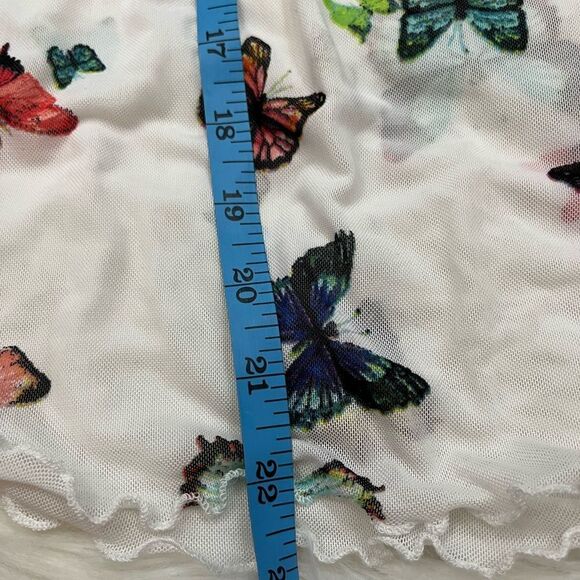 Rue 21 Y2K Sheer Mesh Butterfly Top L - Picture 5 of 5